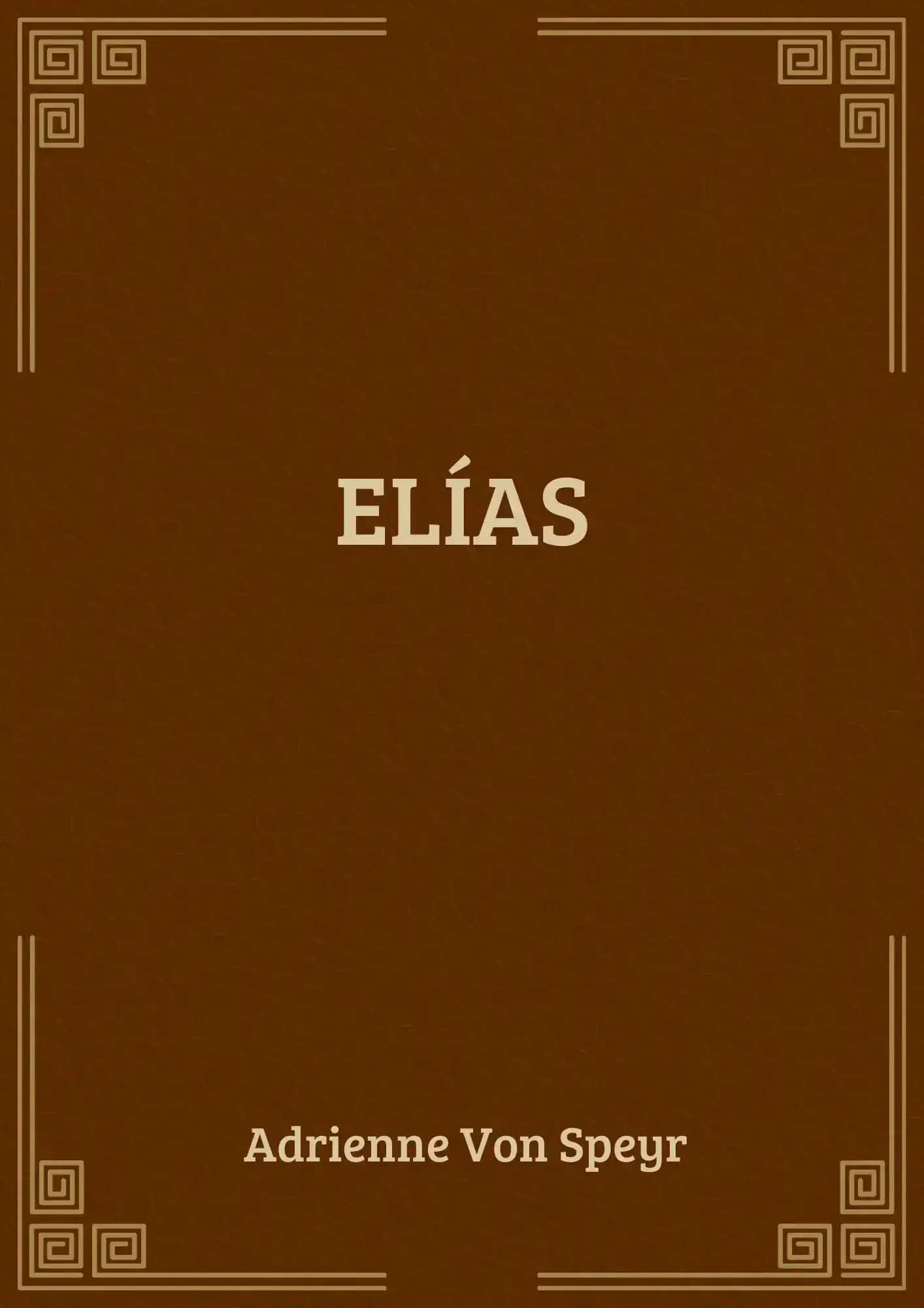 Portada del libro Elías