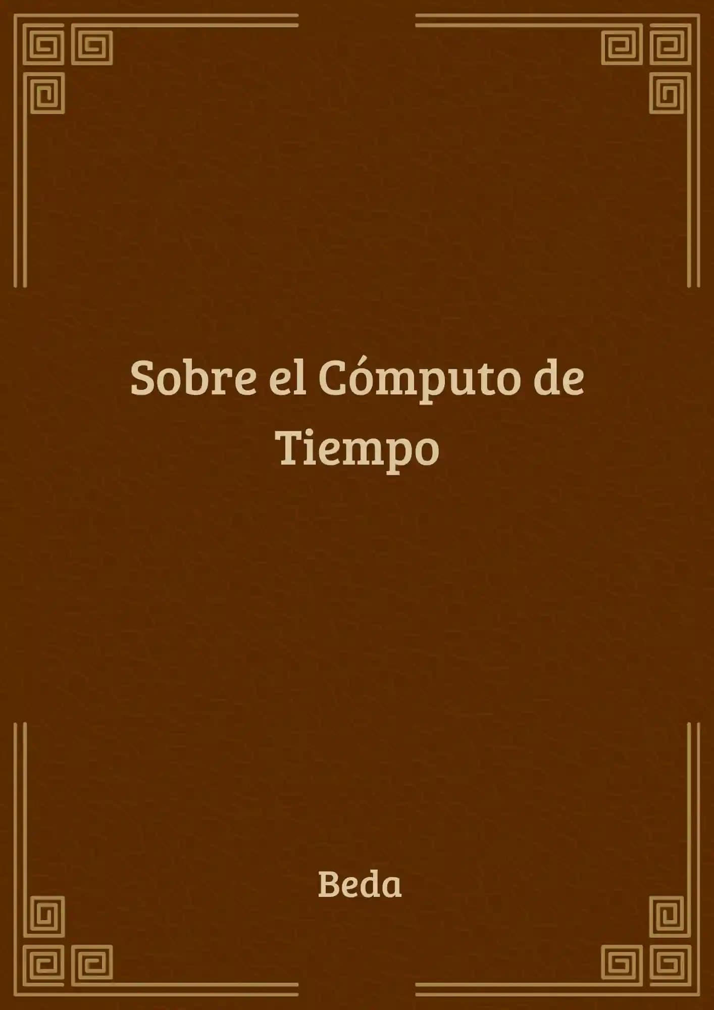 Portada del libro Sobre el Cómputo de Tiempo