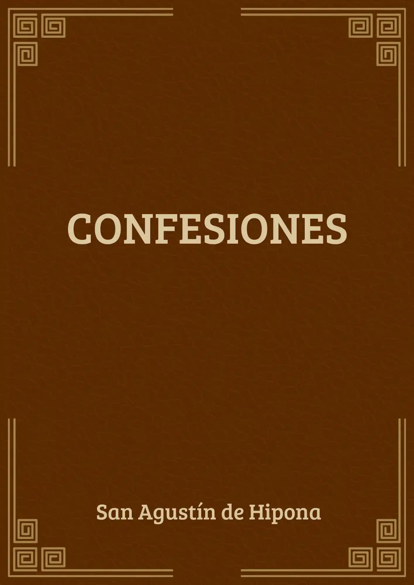 Portada del libro Confesiones